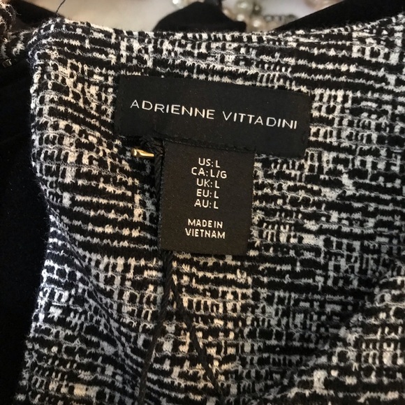 FINAL PRICE🥊 $168 NWT Adrienne Vittadini Cotton Blend Dress L - Picture 7 of 8